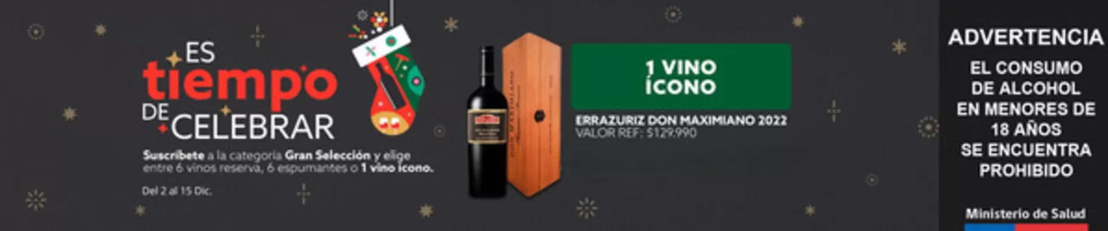 Catálogo Club de Amantes del Vino en Santiago | Es tiempo de celebrar! | 2025-12-05T00:00:00.000Z - 2025-12-15T00:00:00.000Z