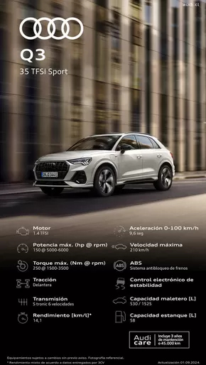 Catálogo Audi en La Serena | Audi Ficha Técnica Nuevo Q3 35 TFSI Sport | 2024-09-30T00:00:00.000Z - 2025-09-30T00:00:00.000Z