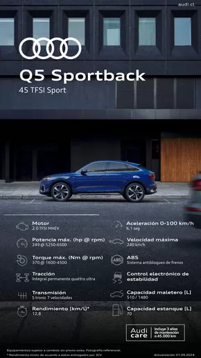 Catálogo Audi en La Serena | Audi Nuevo Q5 Sportback 45 TFSI Sport | 2024-09-30T00:00:00.000Z - 2025-09-30T00:00:00.000Z