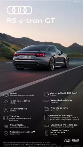 Catálogo Audi en La Serena | Audi Ficha técnica RS e-tron GT | 2024-09-30T00:00:00.000Z - 2025-09-30T00:00:00.000Z