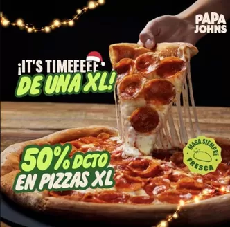 Catálogo Papa John's en La Florida | Hasta 50% dcto! | 2025-12-09T00:00:00.000Z - 2025-12-25T00:00:00.000Z