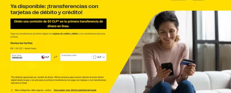 Catálogo Western Union en María Pinto | Transferencias con tarjetas de débito y crédito! | 2025-12-11T00:00:00.000Z - 2025-12-27T00:00:00.000Z