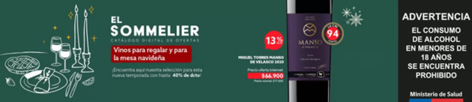 Catálogo Club de Amantes del Vino en Temuco | El sommelier! | 2025-12-16T00:00:00.000Z - 2025-12-31T00:00:00.000Z