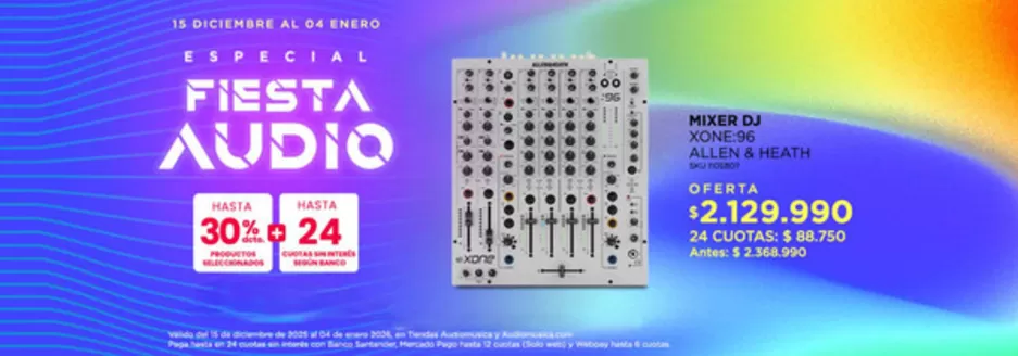 Catálogo Audiomusica en La Granja | Especial fiesta audio! | 2025-12-17T00:00:00.000Z - 2026-01-04T00:00:00.000Z