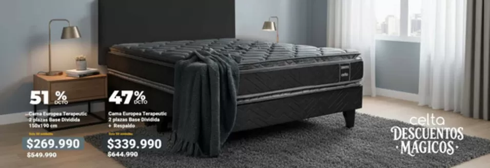 Catálogo Colchones Celta | Hasta 51% dcto! | 2025-12-26T00:00:00.000Z - 2025-12-31T00:00:00.000Z