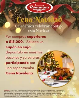 Catálogo Supermercados Romanini en Quinta Normal | Cena Navidad! | 2025-12-26T00:00:00.000Z - 2025-12-31T00:00:00.000Z