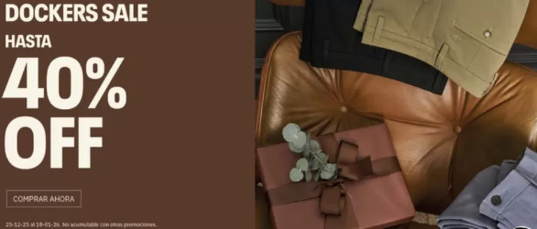 Catálogo Dockers en Santiago | Hasta 40% Off! | 2025-12-30T00:00:00.000Z - 2026-01-18T00:00:00.000Z