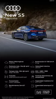 Catálogo Audi en Las Condes | New S5 TFSI quattro | 2026-01-03T00:00:00.000Z - 2026-01-17T00:00:00.000Z