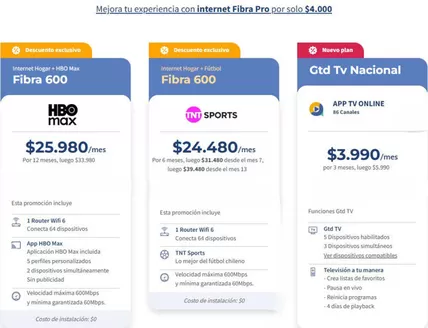 Catálogo GTD en Puerto Montt | Internet Fibra Óptica y Soluciones Tecnológicas! | 2026-01-05T00:00:00.000Z - 2026-01-21T00:00:00.000Z