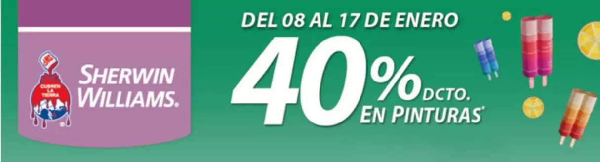 Catálogo Sherwin Williams en Maipú | Hasta 40% dcto! | 2026-01-05T00:00:00.000Z - 2026-01-17T00:00:00.000Z