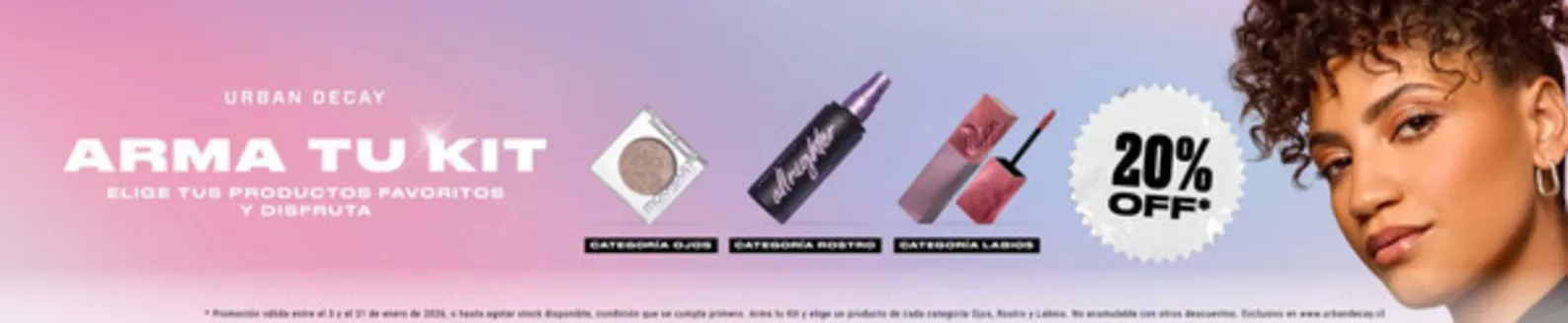 Catálogo Urban Decay en Las Condes | Hasta 20% Off! | 2026-01-05T00:00:00.000Z - 2026-01-31T00:00:00.000Z