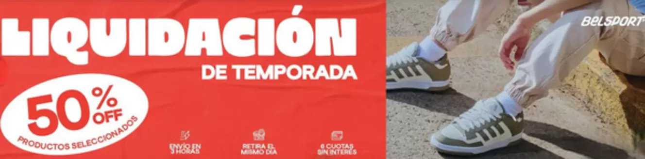 Catálogo Belsport en Maipú | Liquidación! Hasta 50% Off. | 2026-01-06T00:00:00.000Z - 2026-01-22T00:00:00.000Z