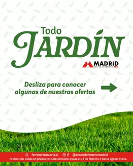 Catálogo Ferretería Madrid en Talca (Maule) | Renueva tu jardín con nuestras ofertas imperdibles!  | 2026-01-08T00:00:00.000Z - 2026-02-28T00:00:00.000Z
