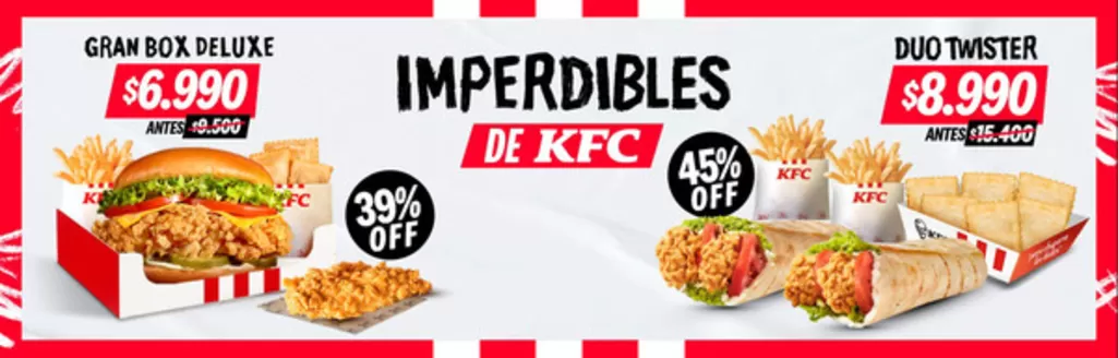 Catálogo KFC | Imperdibles de KFC! | 2026-01-08T00:00:00.000Z - 2026-01-23T00:00:00.000Z
