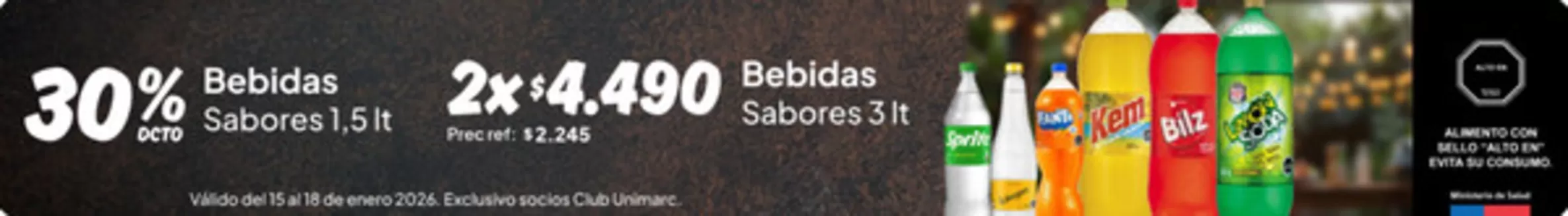 Catálogo Unimarc en Rancagua | Excelente oferta para todos los clientes | 2026-01-15T00:00:00.000Z - 2026-01-18T00:00:00.000Z