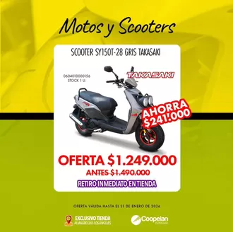 Catálogo Coopelan | Motos y Soocters | 2026-01-16T00:00:00.000Z - 2026-01-31T00:00:00.000Z