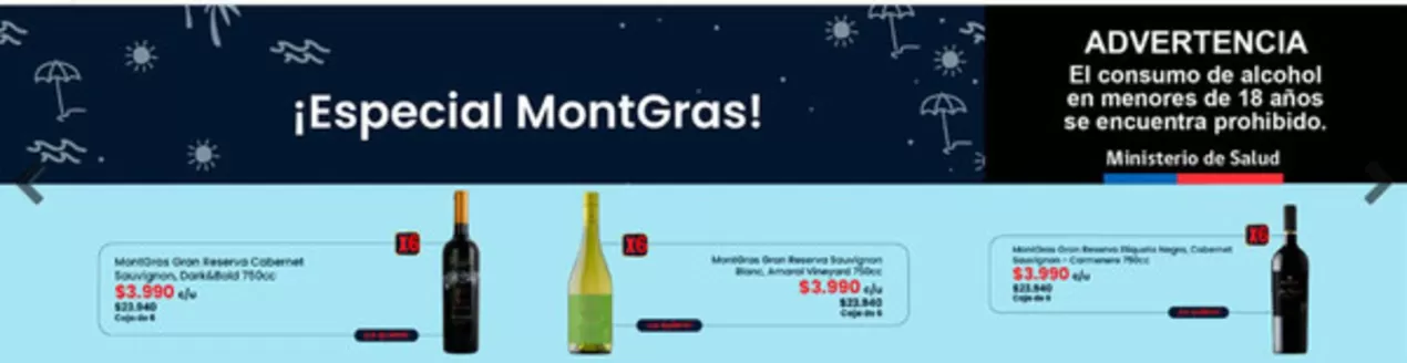 Catálogo Supermercado Diez en Quilpué | Especial MontGras | 2026-01-16T00:00:00.000Z - 2026-02-08T00:00:00.000Z