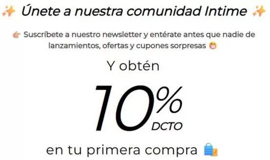 Catálogo Intime en Santiago | Obtén 10% dcto! | 2026-01-16T00:00:00.000Z - 2026-01-31T00:00:00.000Z