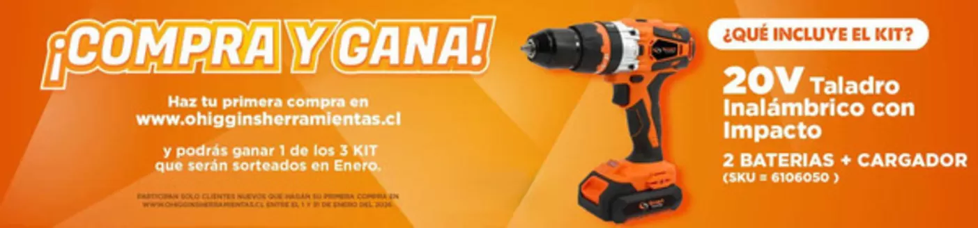 Catálogo Ferretería O'Higgins en Santiago | Compra y gana! | 2026-01-16T00:00:00.000Z - 2026-01-31T00:00:00.000Z
