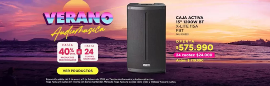 Catálogo Audiomusica | Verano! | 2026-01-19T00:00:00.000Z - 2026-02-01T00:00:00.000Z