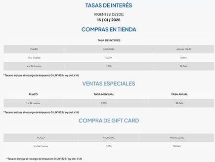 Catálogo Coopercarab en Santiago | Tasas de Interes | 2026-01-30T00:00:00.000Z - 2026-12-31T00:00:00.000Z