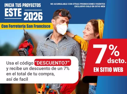 Catálogo Ferretería San Francisco en Puchuncaví | Oferta exclusivos! | 2026-02-03T00:00:00.000Z - 2026-02-22T00:00:00.000Z