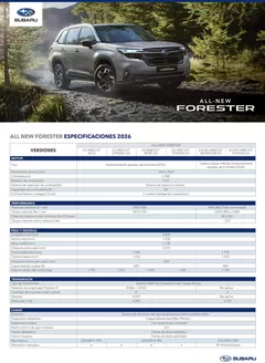 Catálogo Subaru en Linares | Spec all new forester 2025 new a4 2 | 2026-02-01T00:00:00.000Z - 2026-02-28T00:00:00.000Z