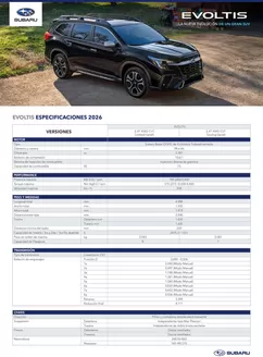 Catálogo Subaru en Linares | Spec evoltis 2026 a4 web compressed | 2026-01-01T00:00:00.000Z - 2027-06-30T00:00:00.000Z