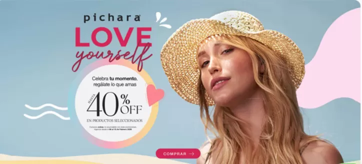 Catálogo Pichara en Talcahuano | Love yourself! Hasta 40% Off. | 2026-02-11T00:00:00.000Z - 2026-02-15T00:00:00.000Z