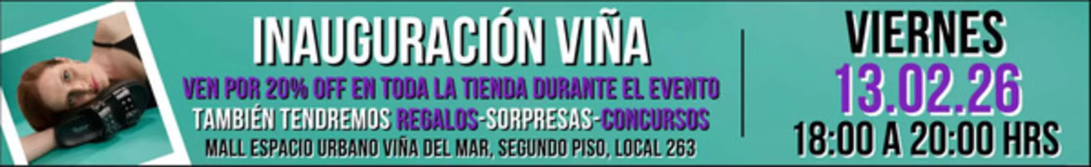 Catálogo Ferracini en Temuco | INAUGURACIÓN VIÑA | 2026-02-13T00:00:00.000Z - 2026-02-28T00:00:00.000Z