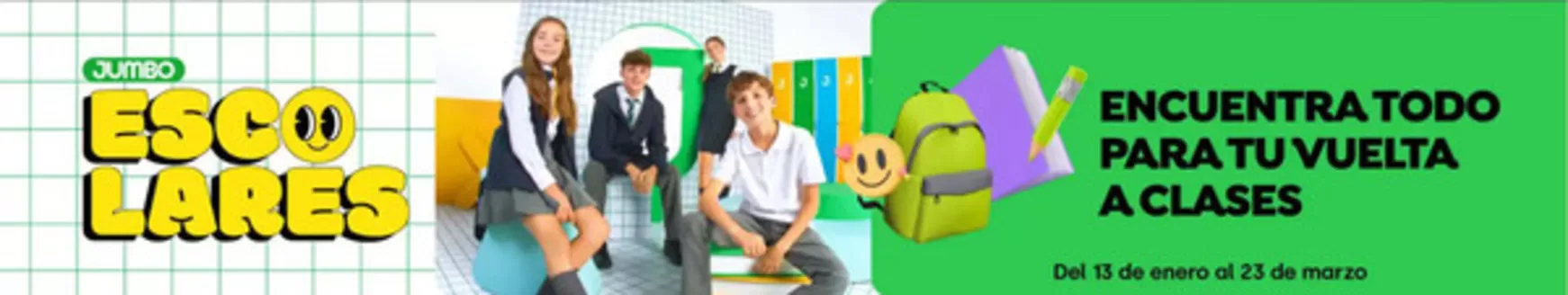 Catálogo Jumbo en Tomé | Encuentra todo para tu vuelta a clases. | 2026-02-18T00:00:00.000Z - 2026-03-23T00:00:00.000Z