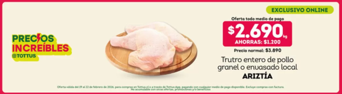 Catálogo Tottus en Talca (Maule) | Ofertas Tottus | 2026-02-19T00:00:00.000Z - 2026-02-22T00:00:00.000Z