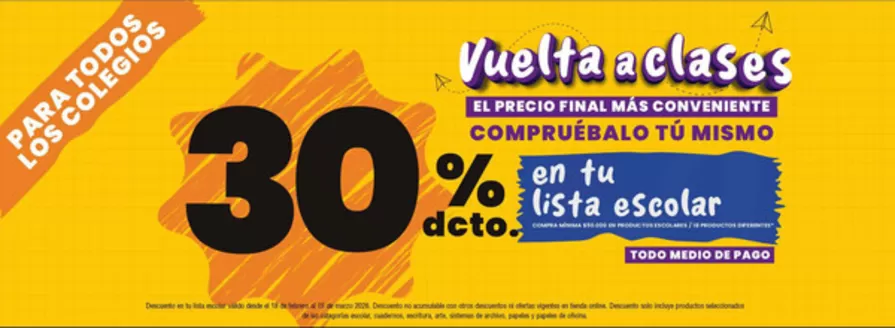 Catálogo Lápiz López en La Unión | Vuelta a clases! 30% dcto. | 2026-02-23T00:00:00.000Z - 2026-03-15T00:00:00.000Z