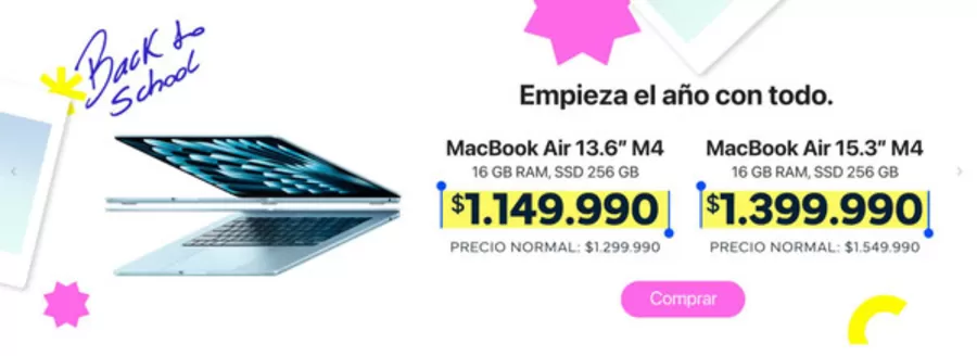 Catálogo MacOnline en Quellón | Back to school! | 2026-02-24T00:00:00.000Z - 2026-03-04T00:00:00.000Z