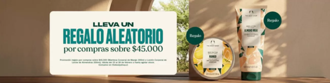 Catálogo The Body Shop en Providencia | LLEVA UN REGALO ALEATORIO! | 2026-02-24T00:00:00.000Z - 2026-02-28T00:00:00.000Z