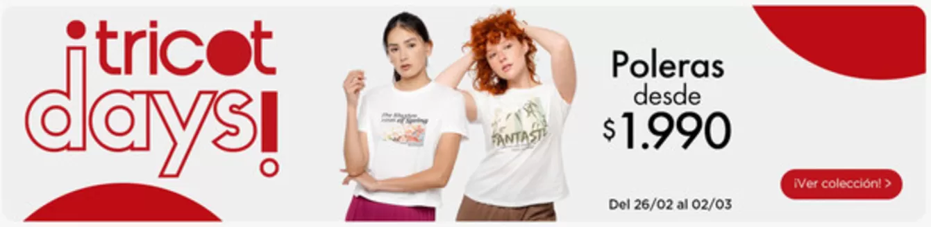 Catálogo Tricot | Gran variedad de ofertas | 2026-02-26T00:00:00.000Z - 2026-03-02T00:00:00.000Z
