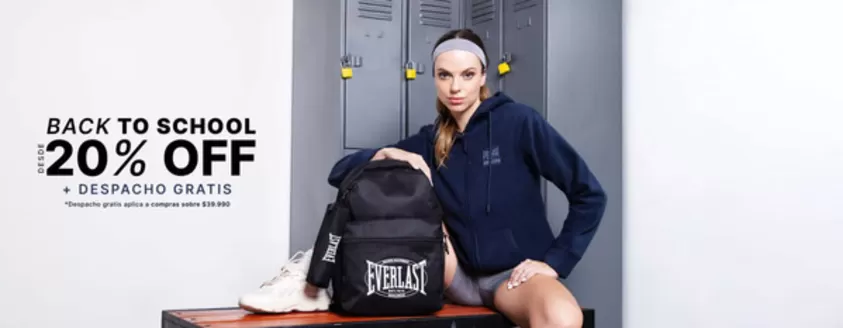 Catálogo Everlast en Santiago | Back to school! 20% Off. | 2026-03-05T00:00:00.000Z - 2026-03-09T00:00:00.000Z