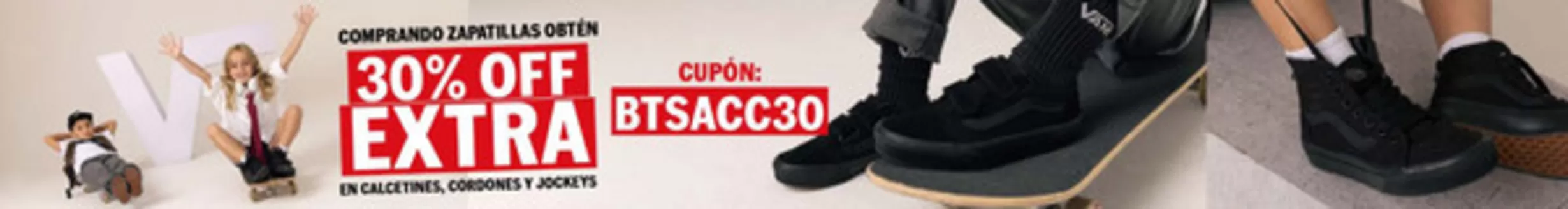 Catálogo Vans en Vitacura | 30% Off Extra! | 2026-03-05T00:00:00.000Z - 2026-03-08T00:00:00.000Z