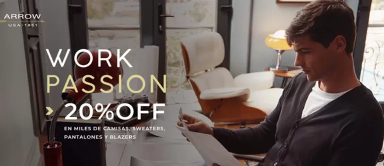 Catálogo Arrow en Coquimbo | Work passion! 20% Off. | 2026-03-09T00:00:00.000Z - 2026-03-23T00:00:00.000Z