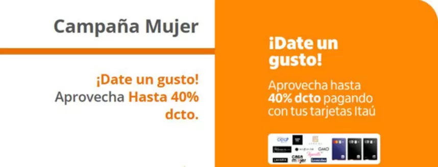 Catálogo Banco Itaú en Santiago | 30--40% dcto. | 2026-03-26T00:00:00.000Z - 2026-04-09T00:00:00.000Z