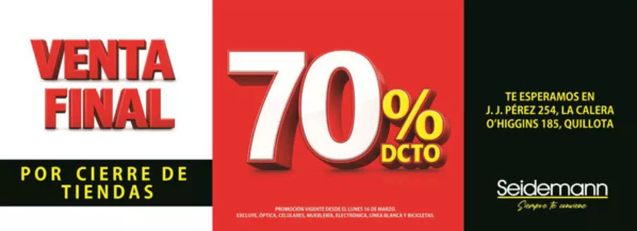 Catálogo Seidemann en Puerto Montt | 70% dcto. | 2026-03-27T00:00:00.000Z - 2026-04-10T00:00:00.000Z