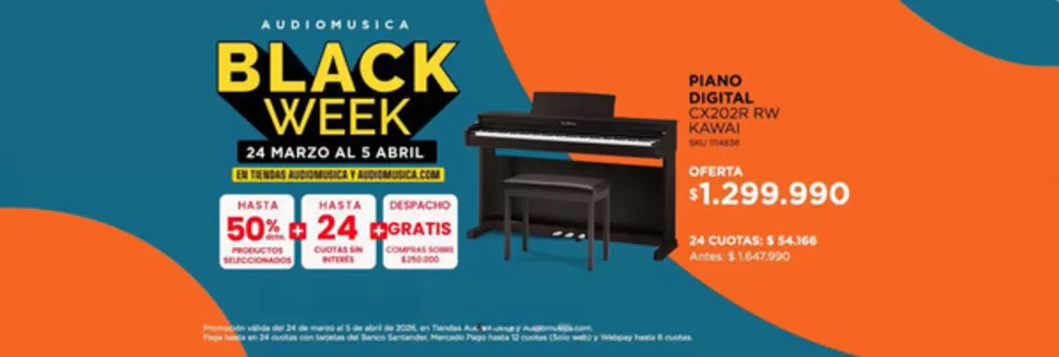 Catálogo Audiomusica | Black Week! | 2026-03-27T00:00:00.000Z - 2026-04-05T00:00:00.000Z