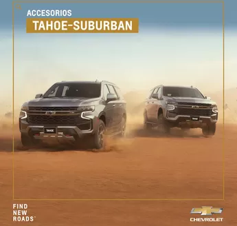 Catálogo Chevrolet | Accesorios tahoe suburban | 2026-03-28T00:00:00.000Z - 2026-04-11T00:00:00.000Z