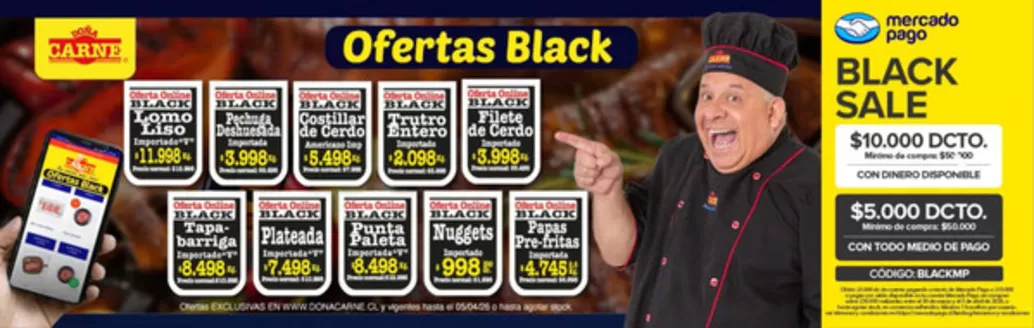 Catálogo Doña Carne en Valparaíso | Oferta Black | 2026-03-31T00:00:00.000Z - 2026-04-05T00:00:00.000Z