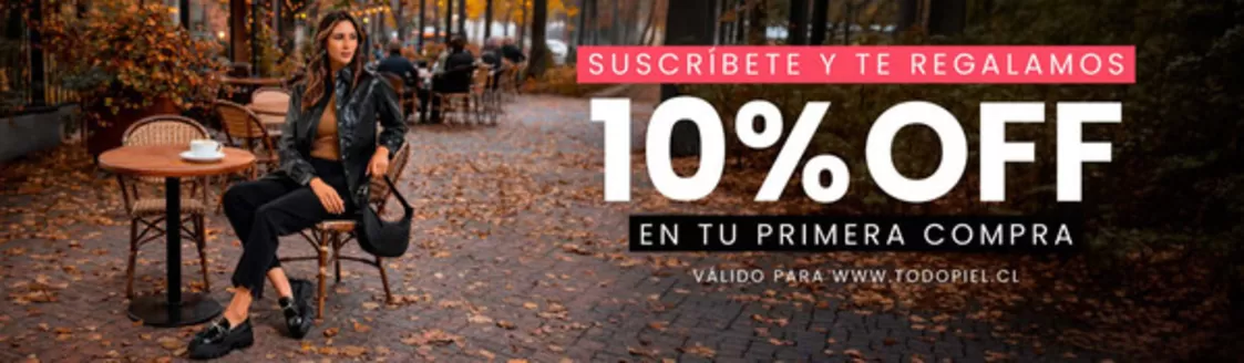 Catálogo Todo Piel en Viña del Mar | 10% Off en tu primera compra! | 2026-04-02T00:00:00.000Z - 2026-05-31T00:00:00.000Z