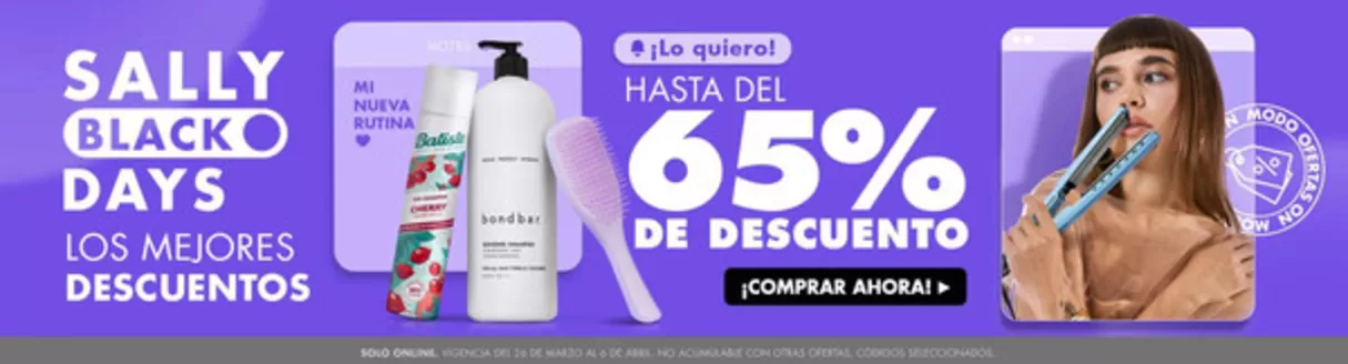 Catálogo Sally Beauty en Los Ángeles | 40-65% de descuento! | 2026-04-02T00:00:00.000Z - 2026-04-06T00:00:00.000Z