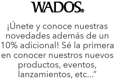 Catálogo Wados en La Florida | 10% de descuento! | 2026-04-07T00:00:00.000Z - 2026-05-31T00:00:00.000Z