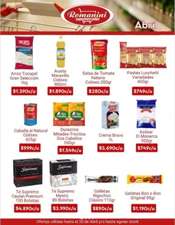 Catálogo Supermercados Romanini en Puerto Montt | Ofertas exclusivos! | 2026-04-08T00:00:00.000Z - 2026-04-30T00:00:00.000Z