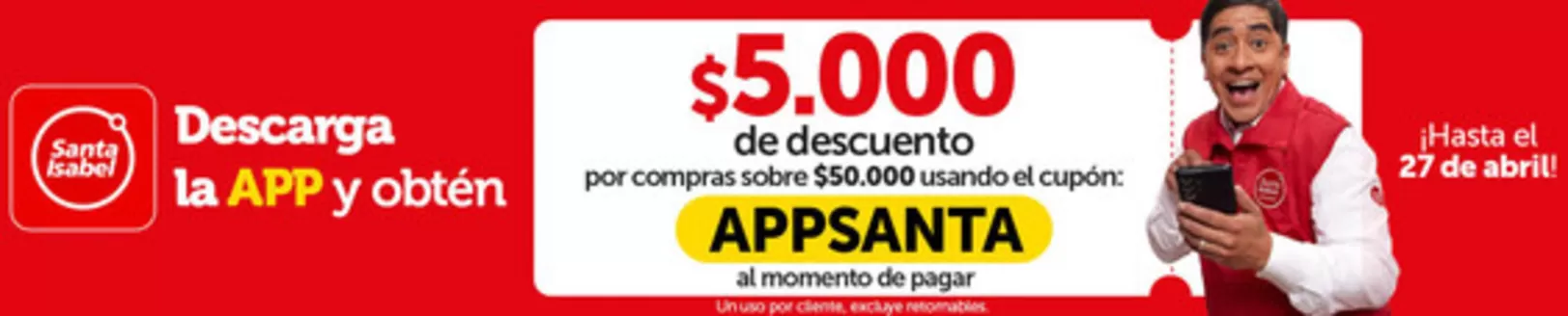 Catálogo Santa Isabel | Ofertas Santa Isabel | 2026-04-09T00:00:00.000Z - 2026-04-27T00:00:00.000Z