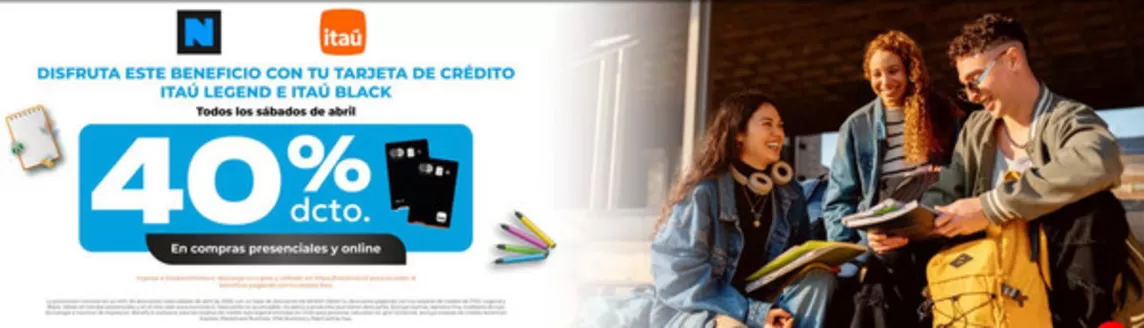 Catálogo Librería Nacional en Cauquenes | 40% dcto. | 2026-04-10T00:00:00.000Z - 2026-04-25T00:00:00.000Z